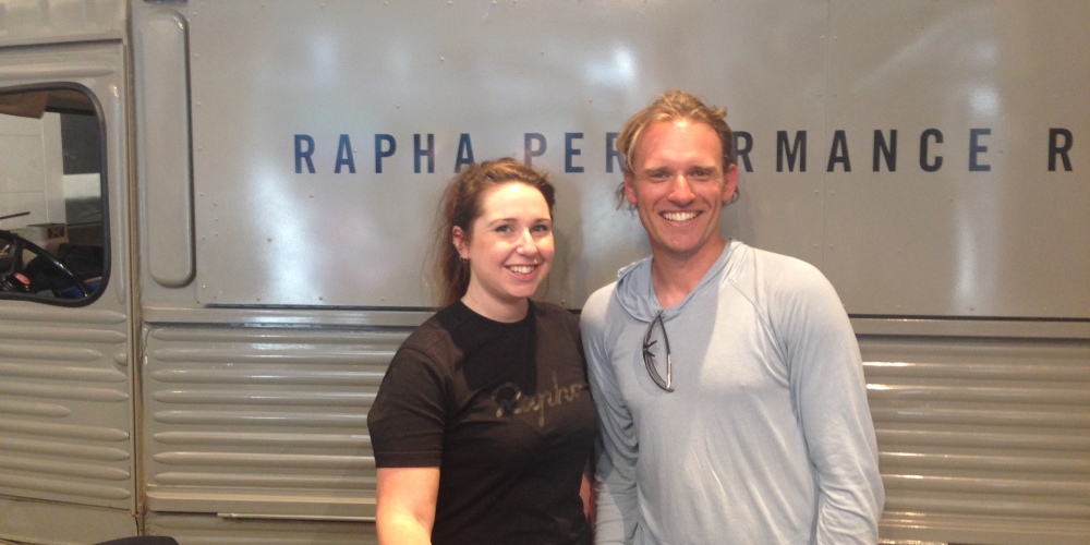 Phil and Kirsty at Rapha